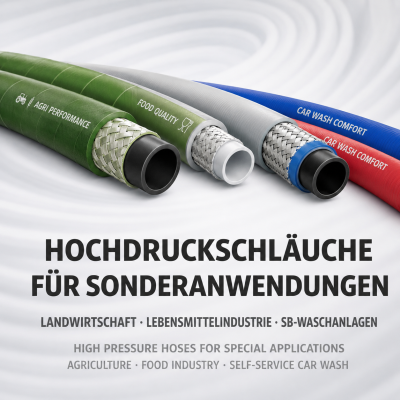 Hochdruckschläuche für Sonderanwendungen