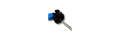 LS10 Schaumlanze - blau mit Flasche 2 Ltr - Düse 1,5mm (. 060) - KEW/D12 Langnippel