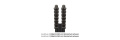Hochdruckschlauch DN08 2SN Schwarz glatt | 400bar | M18x1,5 DKOL - beidseitig