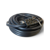 Hochdruckschlauch DN10 2SN Schwarz glatt | 400bar | M18x1,5 DKOL - beidseitig