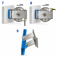 Wand-Schwenkkonsole SKW verzinkt ST30 + 40 DN 10