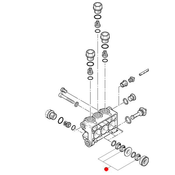 Nilfisk Dichtungssatz Kolben Ø15 – Gasket Set for Piston Original Ersatzteil