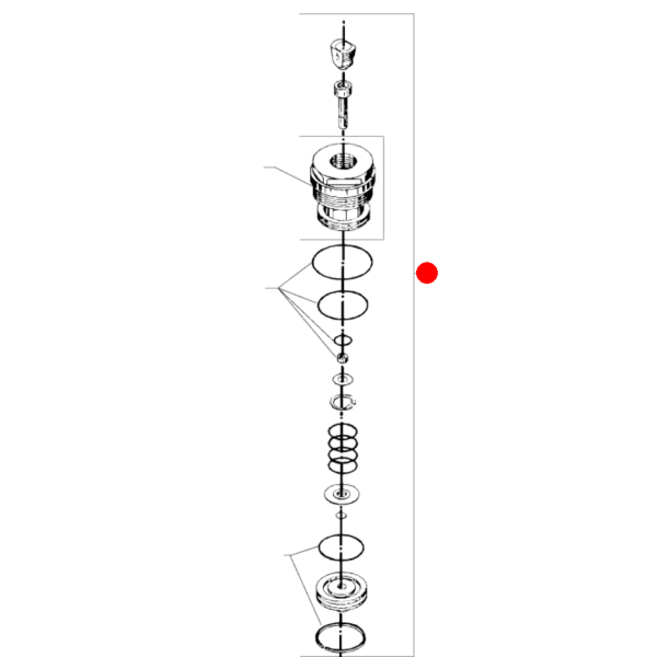 Nilfisk Original Reparatursatz für Umlaufventil - 02 / By-Pass Valve 02 Rep. Kit