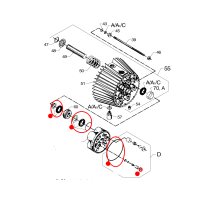Nilfisk Dichtungssatz reduziert KEW-03-Pumpe - REP.KIT