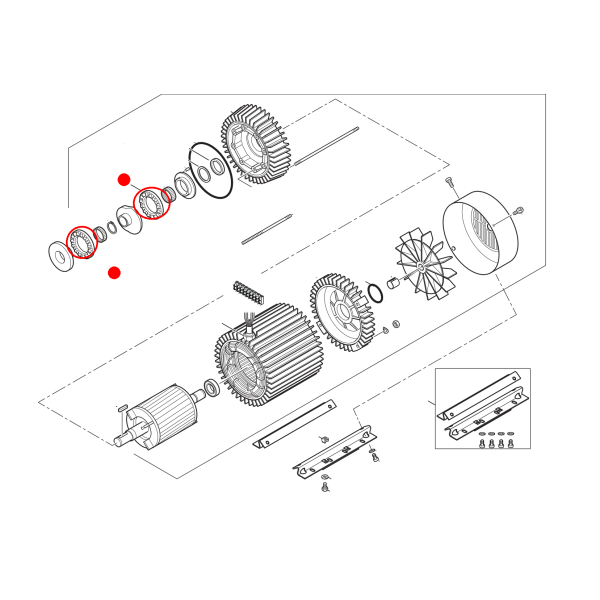 Nilfisk Axialrollenlager 3200615 - AXIAL ROLLER BEARING