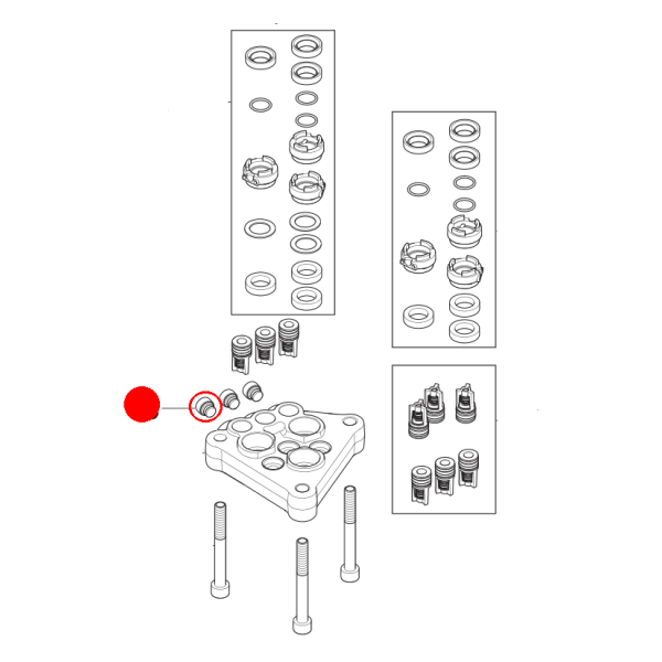 Nilfisk Stopfen mit O-Ring - Plug with O-Ring