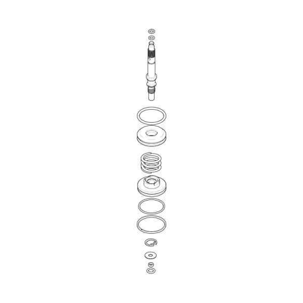Nilfisk Rep.-Satz Umlaufventil NA6 / By-Pass Valve Kit NA6