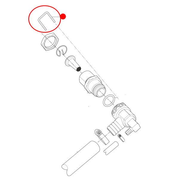 Nilfisk Verriegelungsstift - LOCK PIN