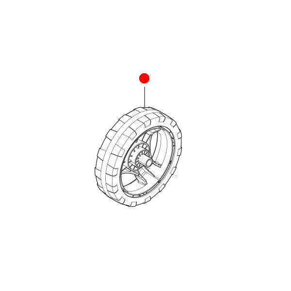 Nilfisk Rad Ø 200 mm WHEEL OPEN 200MM SP