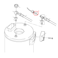 Nilfisk Temperaturfühler PT100 Sensor mit Kabel...