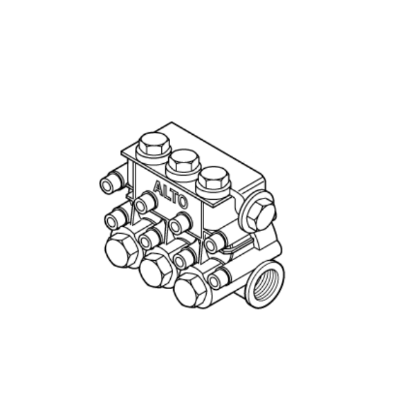 Nilfisk Ventilblock für 18mm Kolben - Valve Block Compl. Ø 18MM