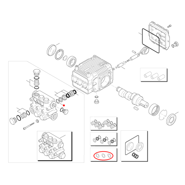 Nilfisk Stützring-Set Ø18mm - KIT SUPPORT RING Ø18