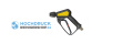 Hochdruckpistole Suttner ST-2300, Eingang M22 x 1,5 AG drehbar, Ausgang KW-Kupplung, Schild gelb