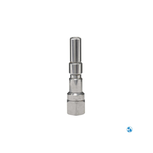 Stecknippel 1/4" IG – Stecksystem KEW/Nilfisk und D12, Edelstahl