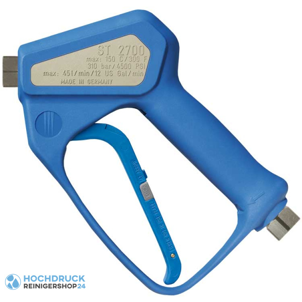 Hochdruckpistole Suttner ST-2700, Eingang 3/8" IG, Ausgang 1/4" IG, Edelstahl, blau