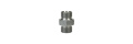Doppelnippel 3/8" AG auf 3/8" AG – Stahl verzinkt, bis 500 bar