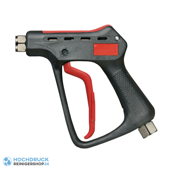 Hochdruckpistole Suttner ST-3600, Eingang 1/2" IG, Ausgang 1/4" IG, Edelstahl, schwarz