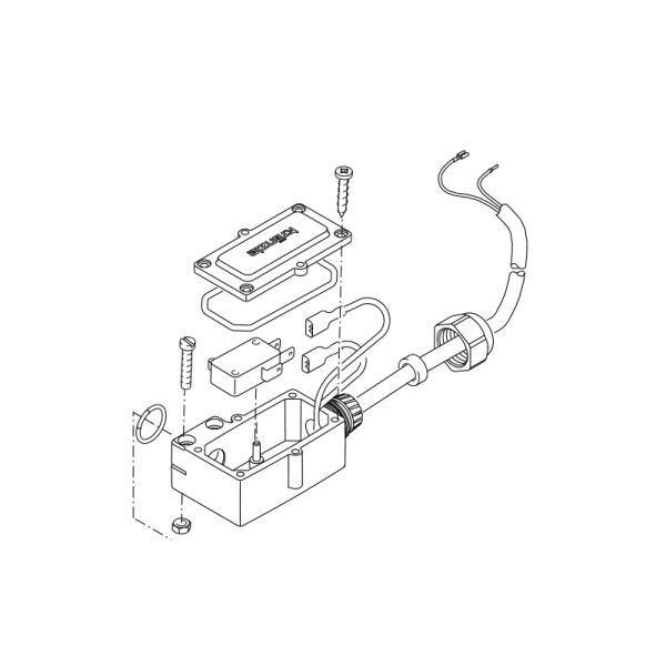 Kränzle Druckschalterelektrik kpl. Gehäuse schwarz, therm 895-1