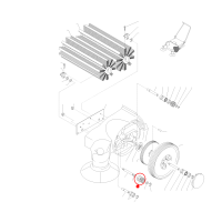 Kränzle Zahnrad mit Keil (lang) z = 14 - Kehrmaschine 2+2