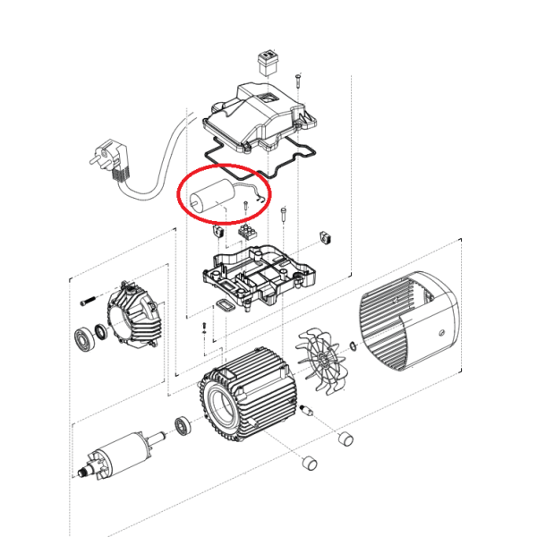 Kränzle Kondensator 35 µF - 2,2 kW Motor