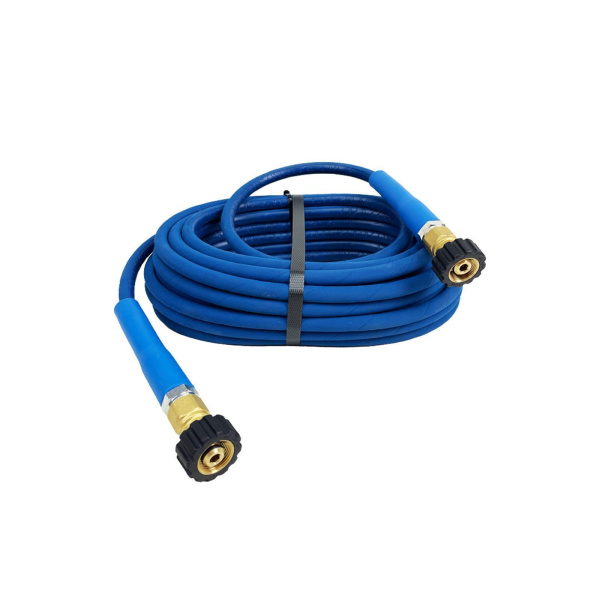 Hochdruckschlauch DN06 Blau-gewickeltt max. 250 Bar M22 HVS 20 Meter