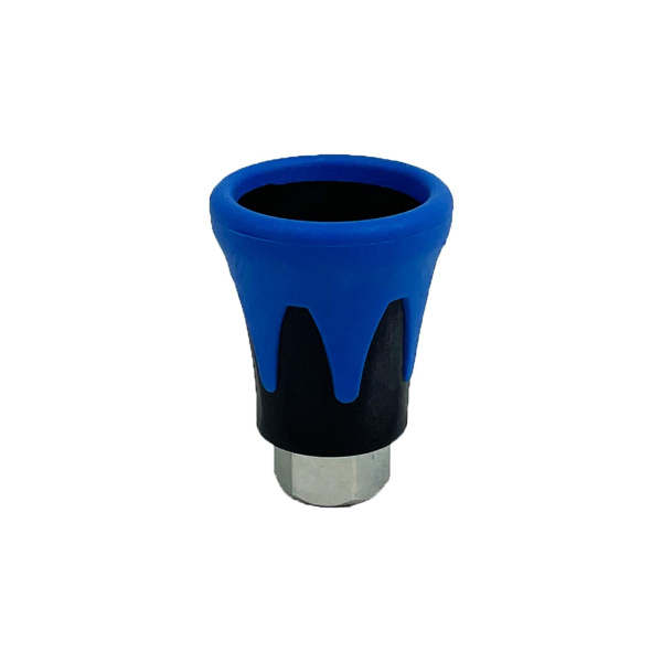 Düsenschutz mit 1/4" Gewinde 2-Komponenten Blau-Schwarz