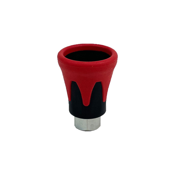 Düsenschutz mit 1/4" Gewinde 2-Komponenten Rot-Schwarz