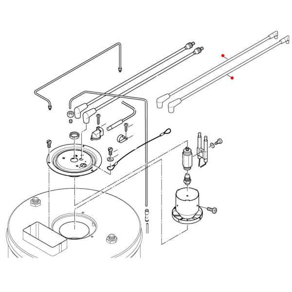 Nilfisk Zündkabel 7mm x 500mm 301002505